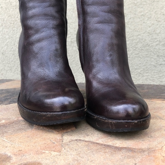 Costume National pieced leather heeled boots - Picture 5 of 8